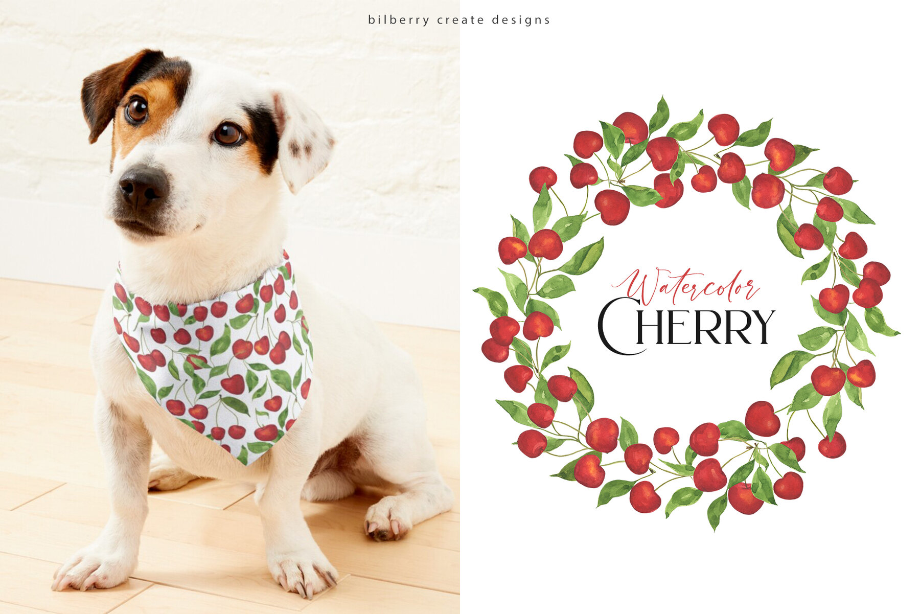 Watercolour Cherry Art Set 14