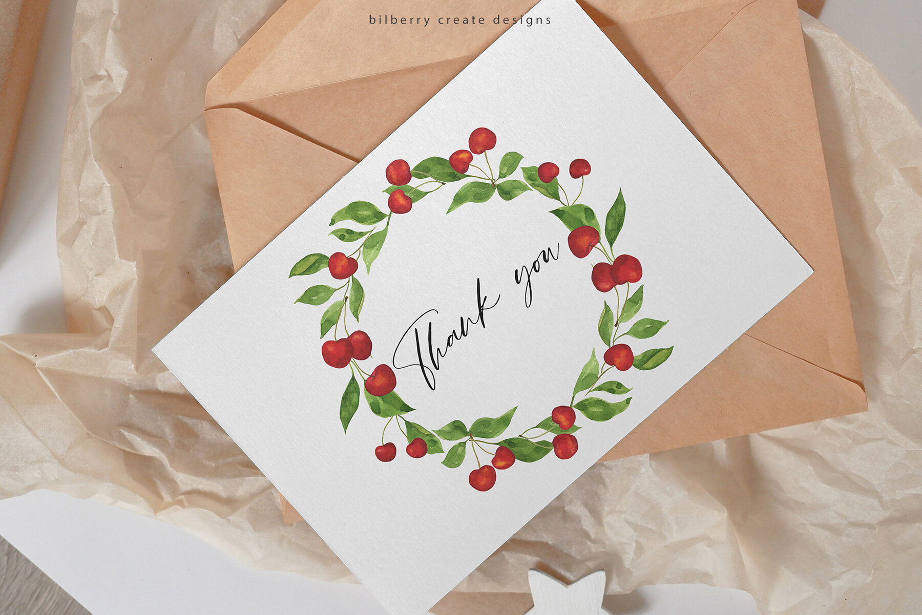 Watercolour Cherry Art Set 16