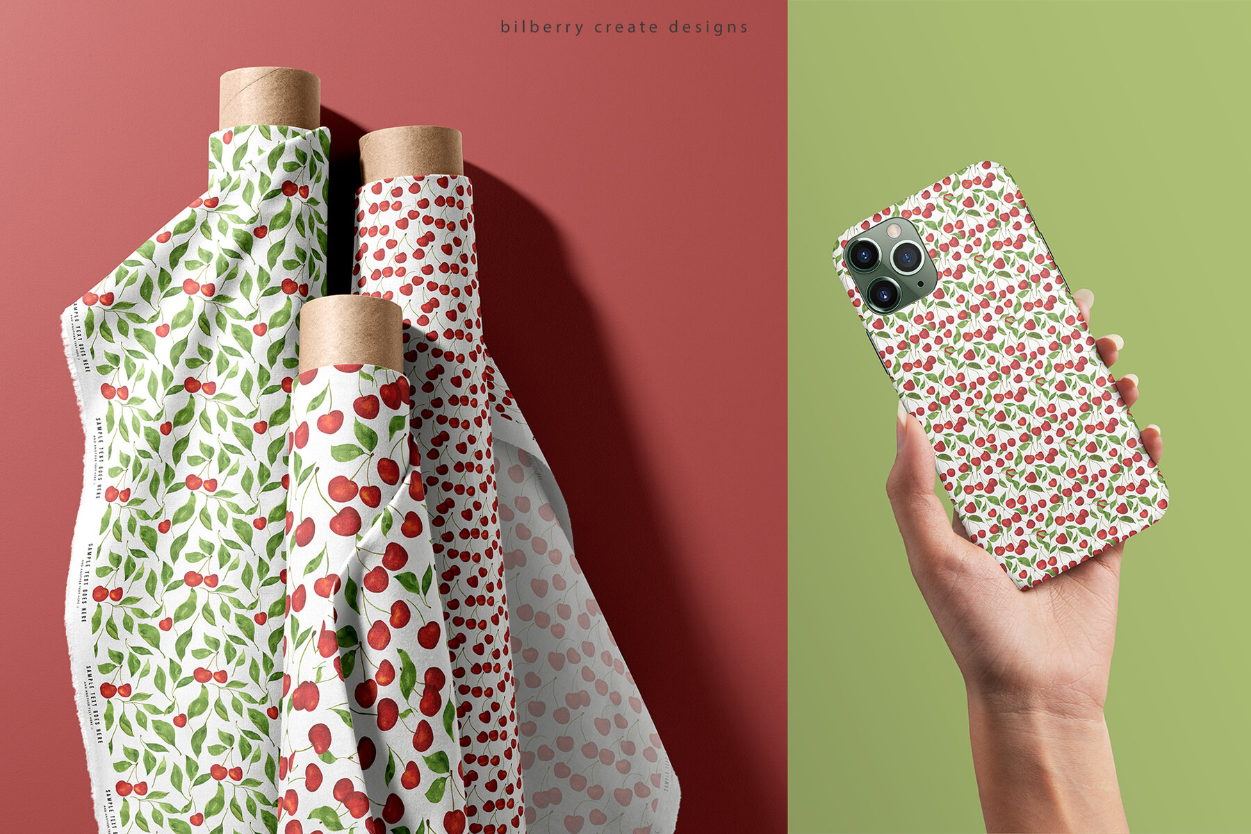 Watercolour Cherry Art Set 19