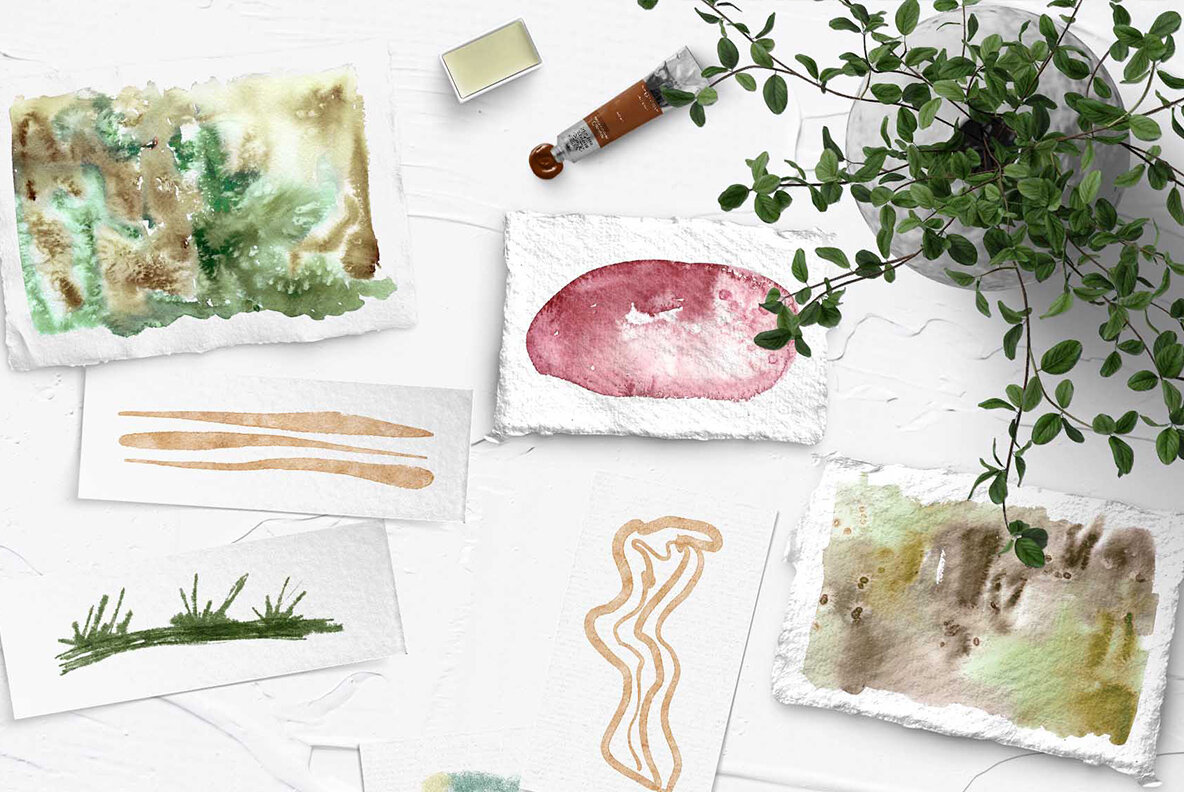 Autumn Garden Watercolor Collection 12