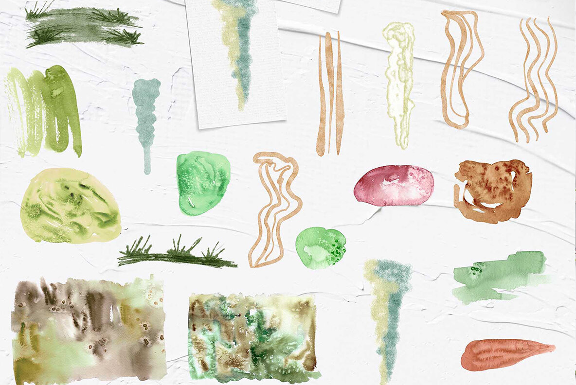 Autumn Garden Watercolor Collection 13