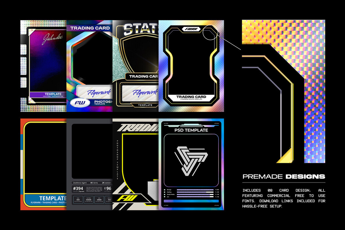 Trading Card Case Mockup 12