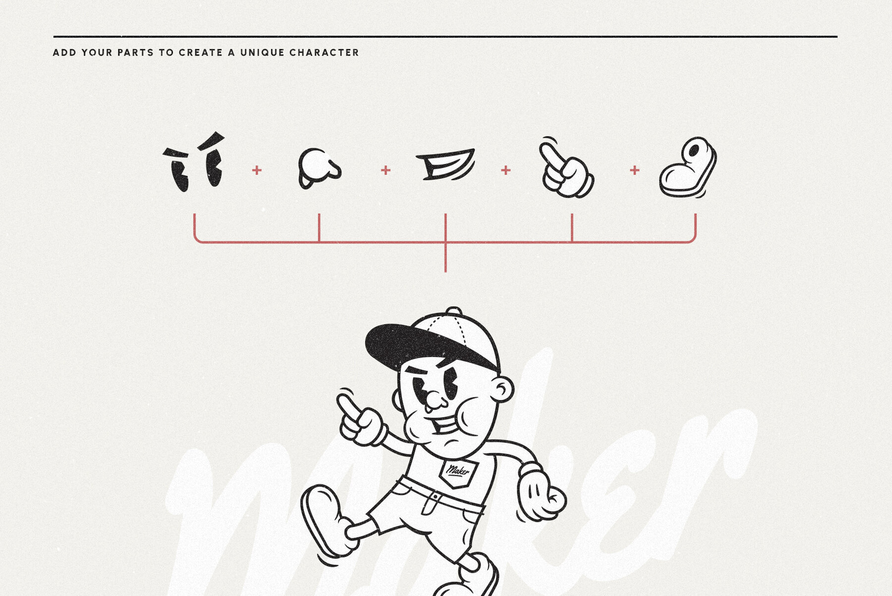 Mascot Maker   Vintage Vector Cartoon Characters 2