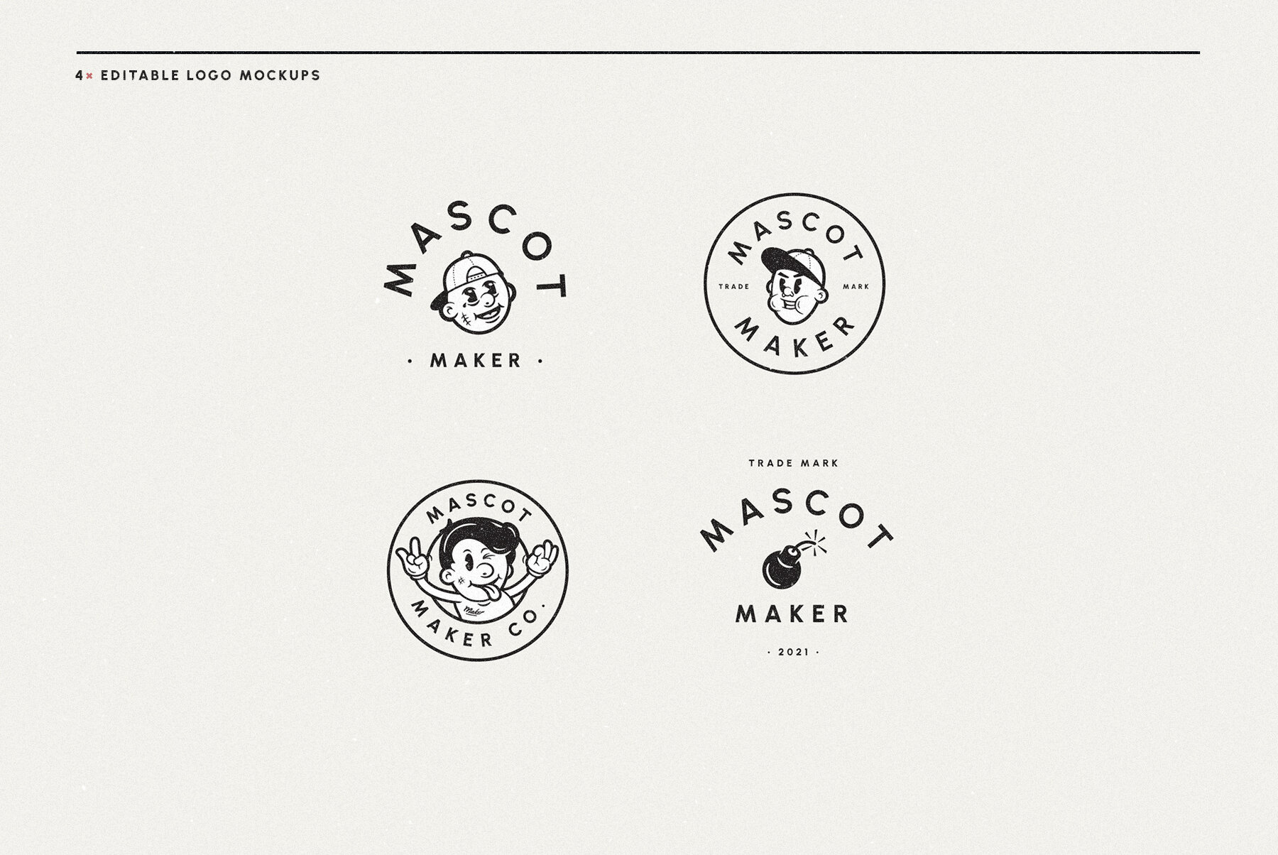 Mascot Maker   Vintage Vector Cartoon Characters 11