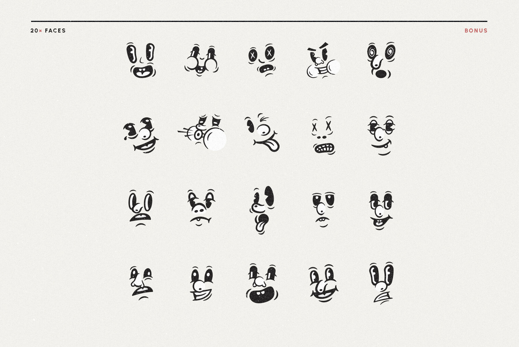 Mascot Maker   Vintage Vector Cartoon Characters 12