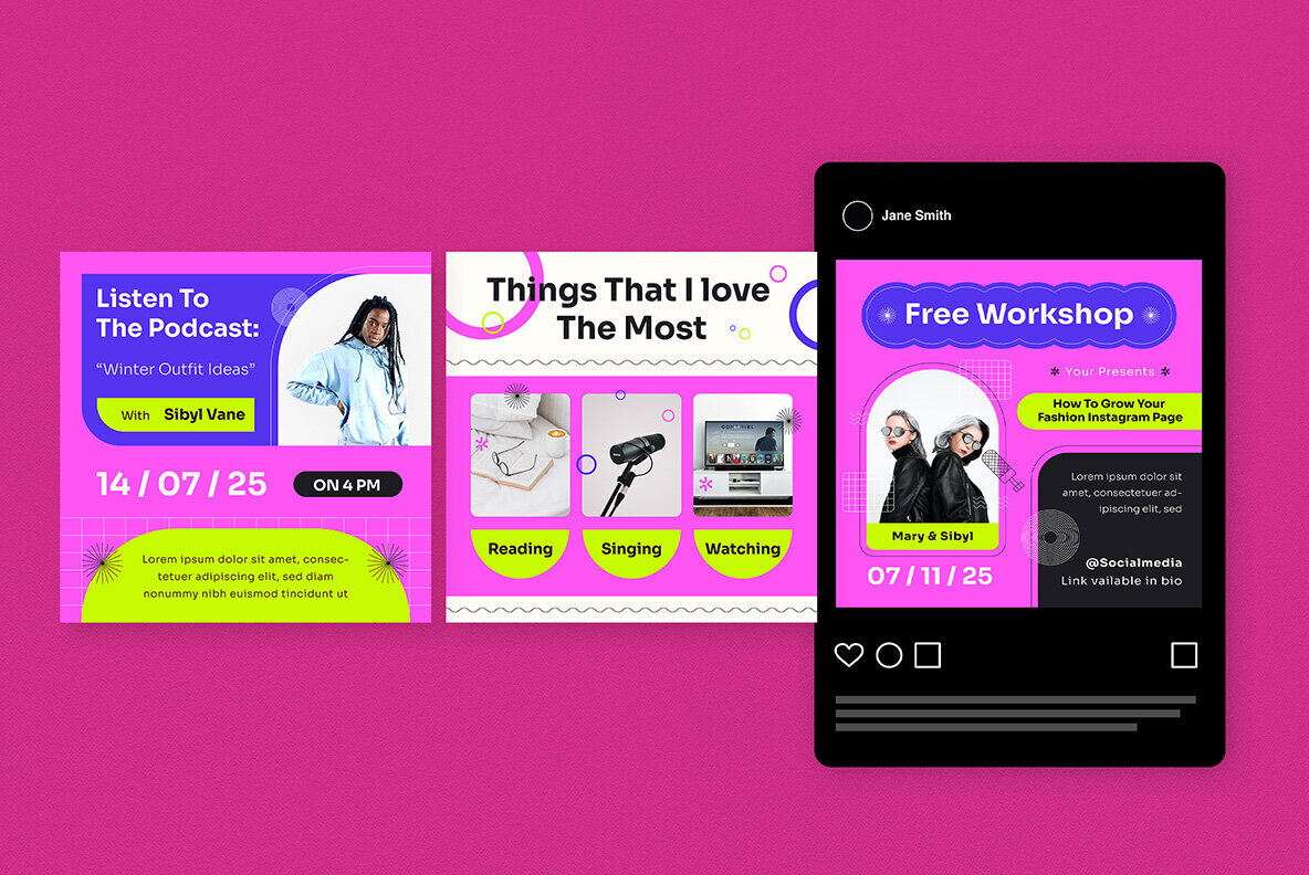 Purple Pop Branding Coach Instagram Pack 4