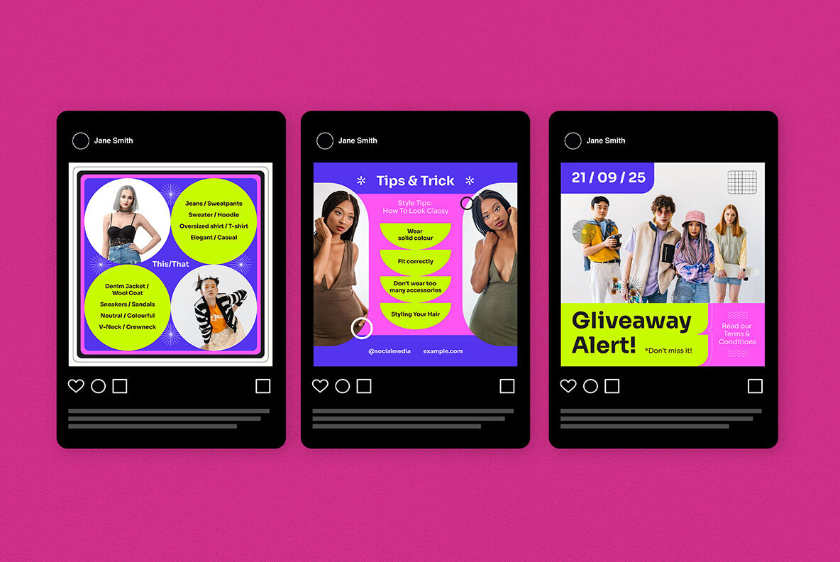 Purple Pop Branding Coach Instagram Pack 5