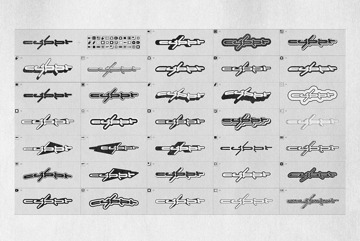 Y2K 240 Shapes Badges Graphic Styles 5