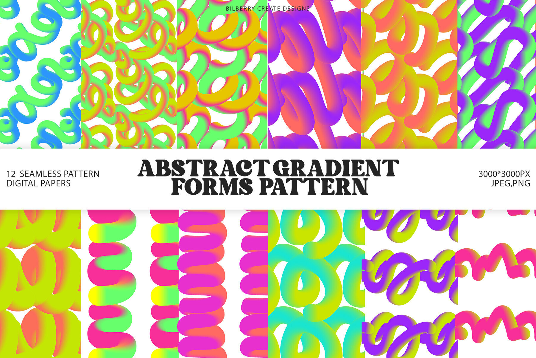 Abstract Gradient Forms Patterns 2