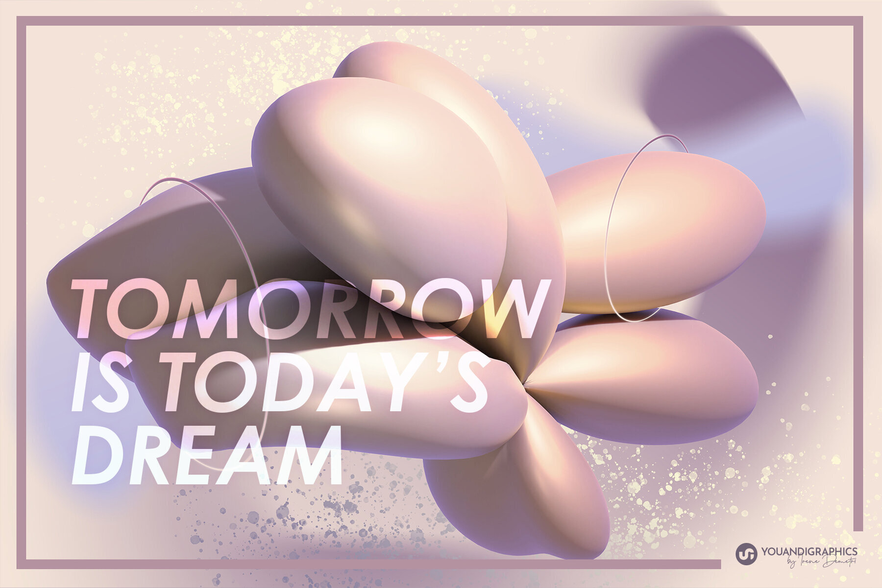 Iridescent 3D Abstract Backgrounds 2