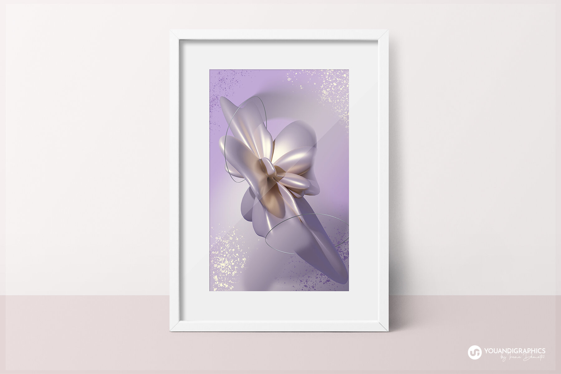 Iridescent 3D Abstract Backgrounds 9