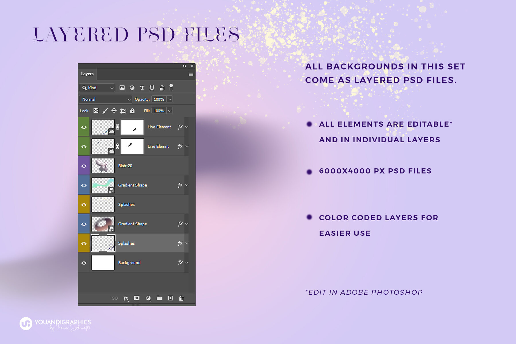 Iridescent 3D Abstract Backgrounds 11