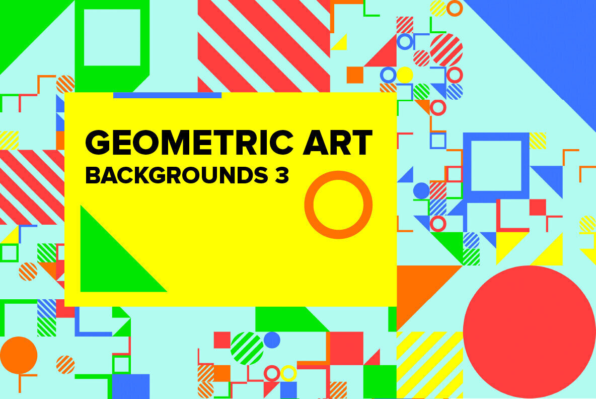 Geometric Art Backgrounds 3 1