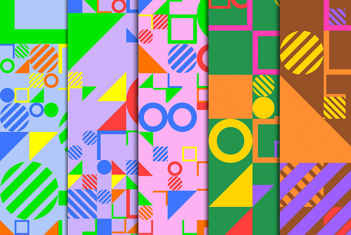 Geometric Art Backgrounds 3 3