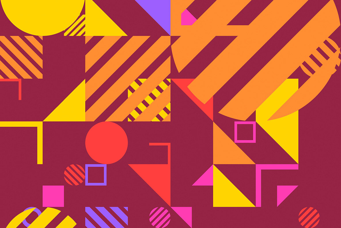 Geometric Art Backgrounds 3 8