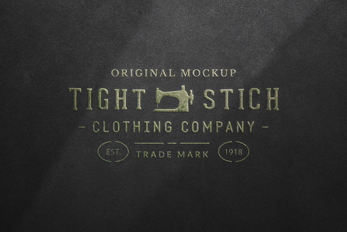 Embossed Stationery Logo Mockup 3