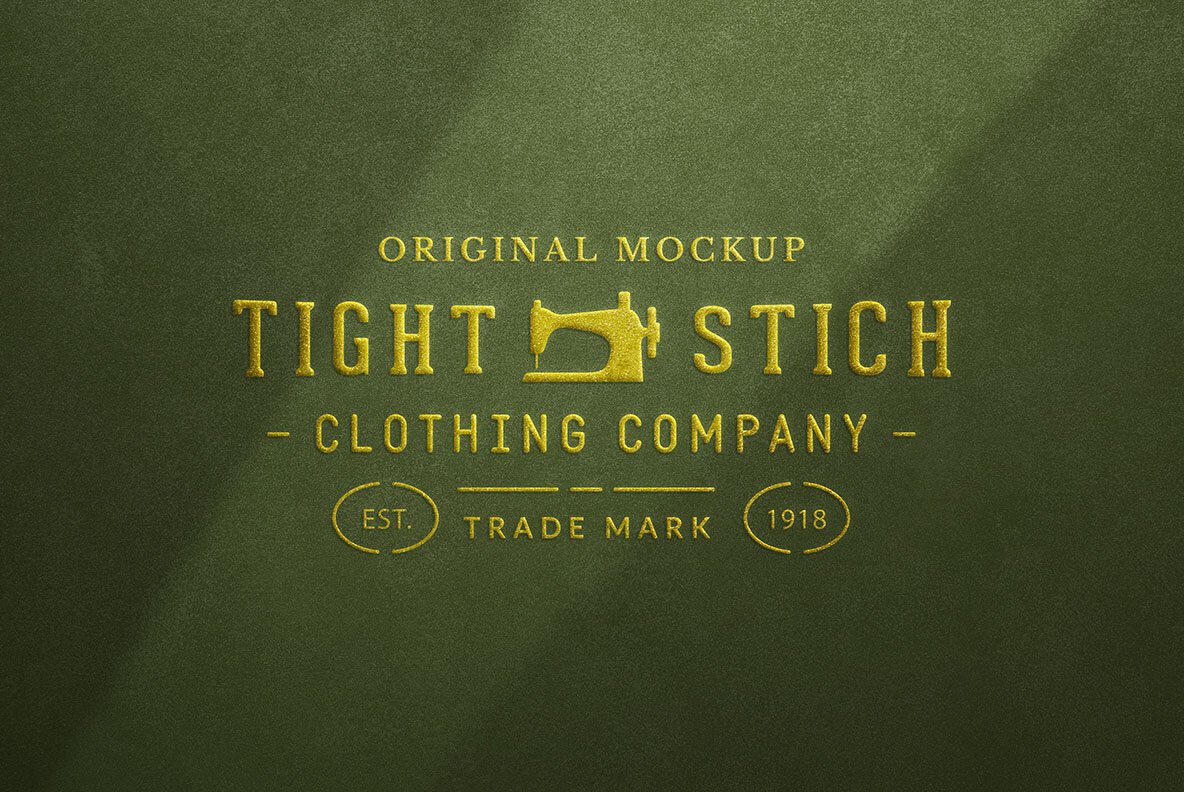 Embossed Stationery Logo Mockup 4