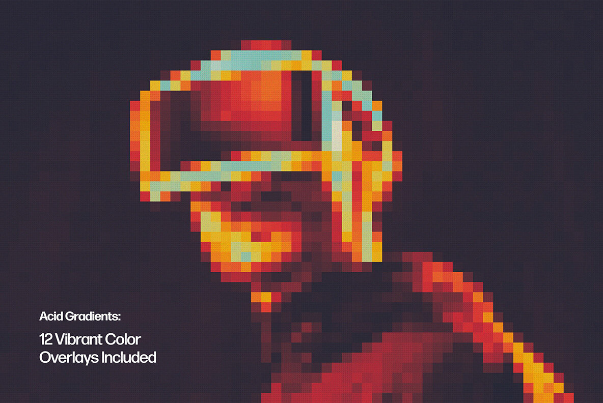 Acid Pixel Art Effect 4