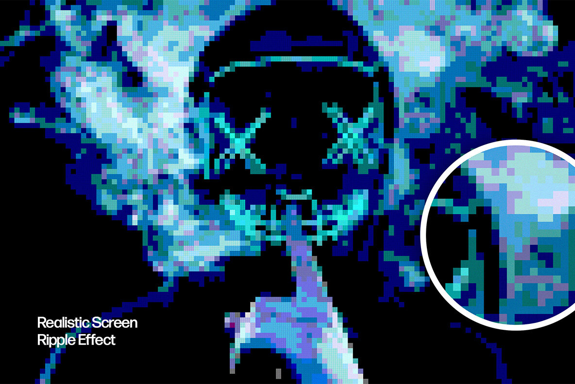 Acid Pixel Art Effect 7