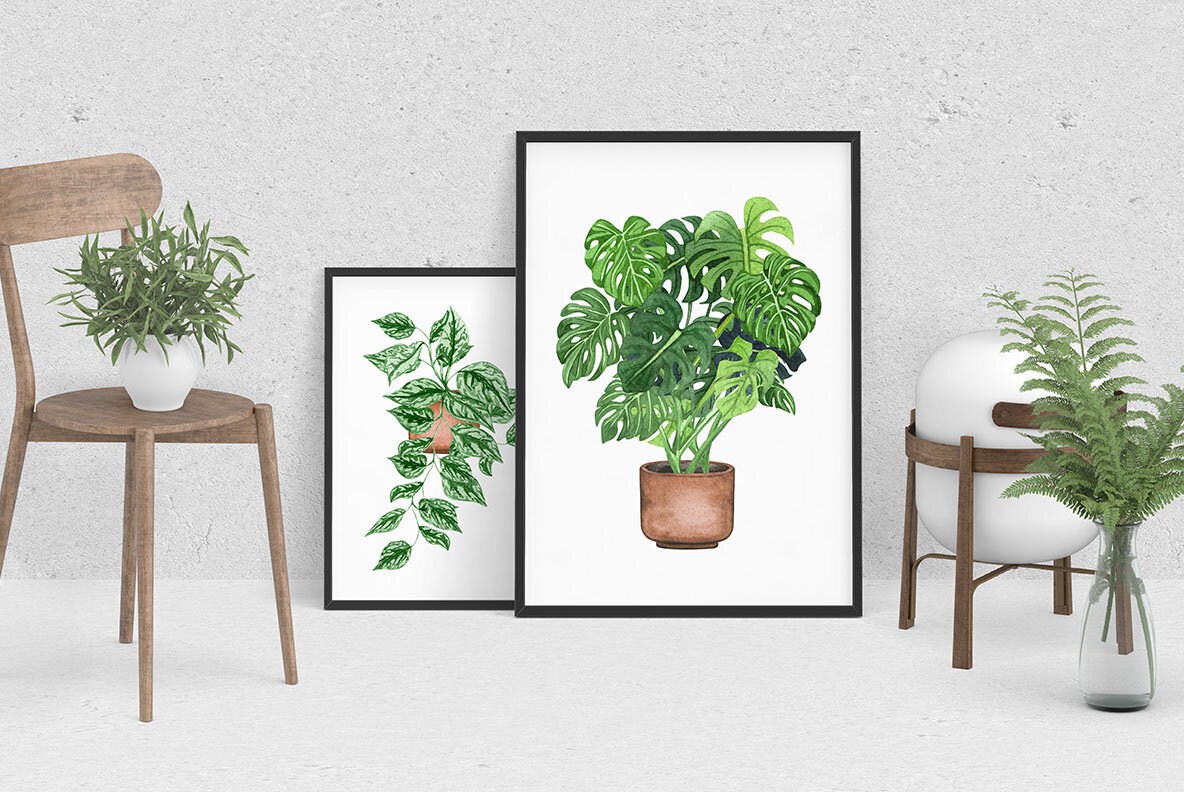 Plant Lovers Watercolor Collection 5