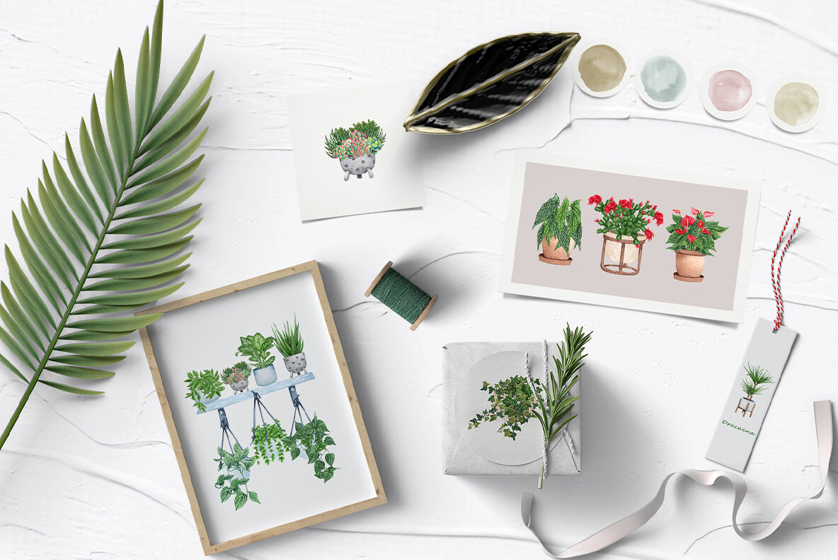 Plant Lovers Watercolor Collection 10