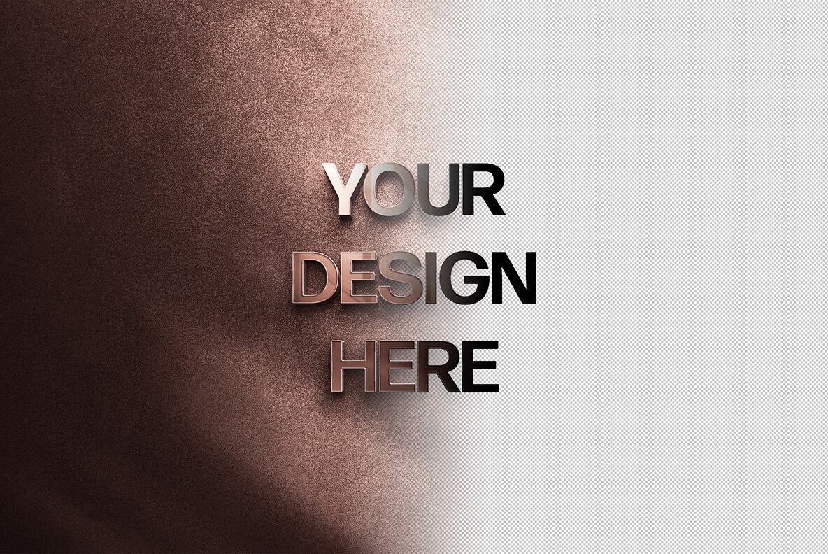 Glass Reflection Logo Mockup 5