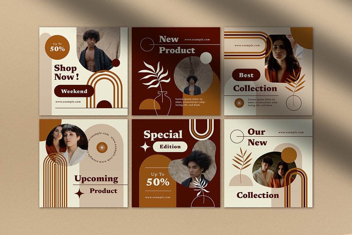 Brown Boho Fashion Sale Instagram Pack 3