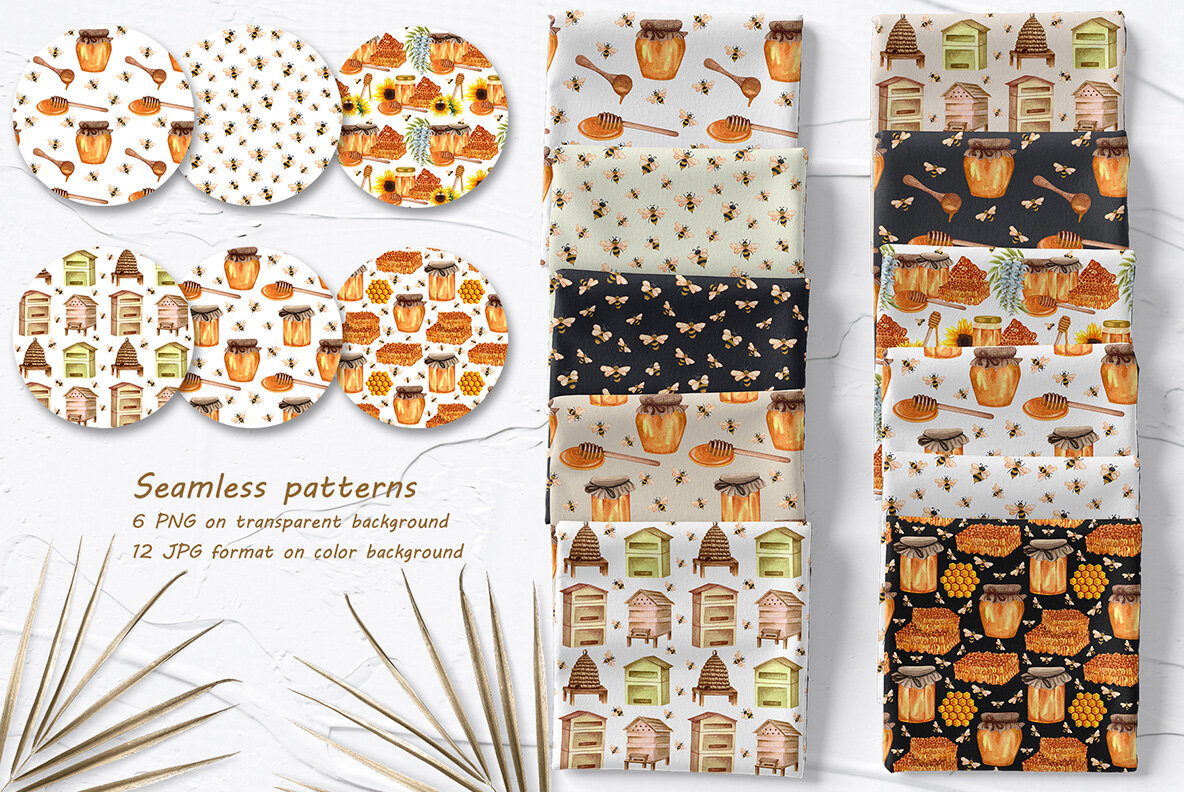 Honey Watercolor Set 6