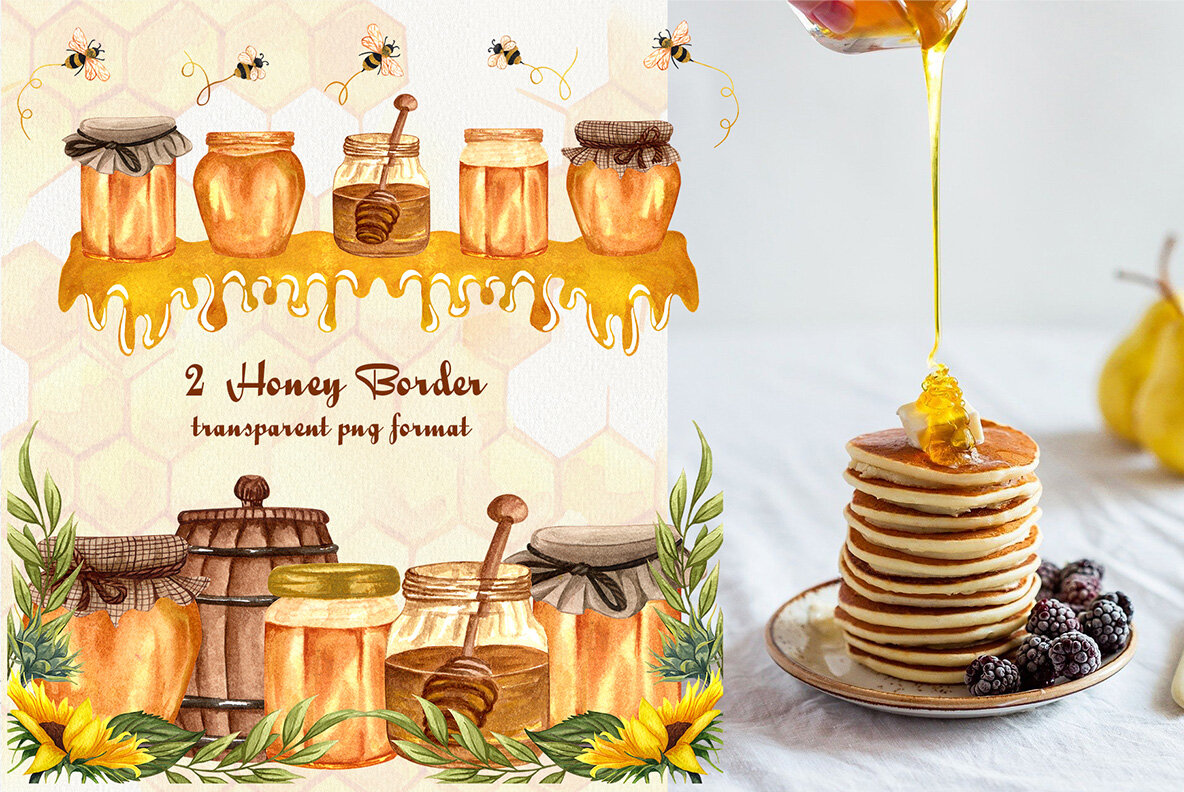 Honey Watercolor Set 7