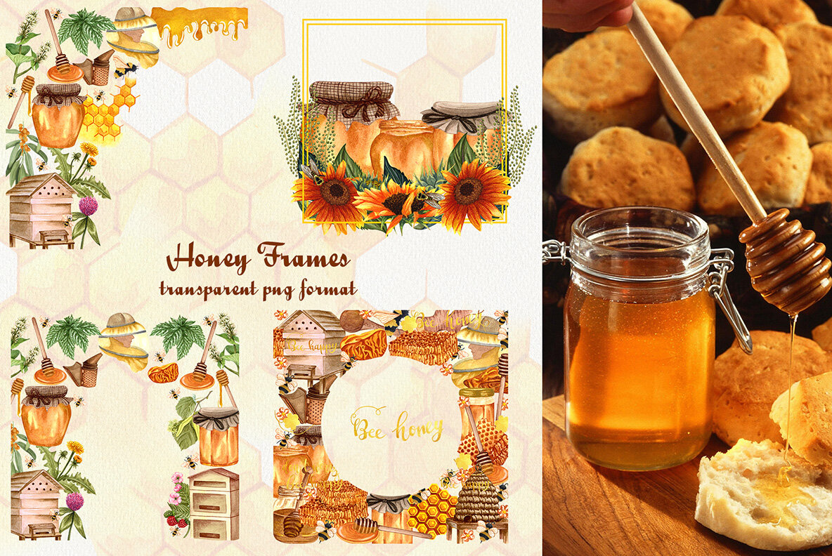 Honey Watercolor Set 9