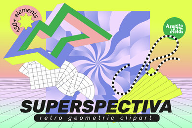 Superspectiva   Retro Geometric Clipart