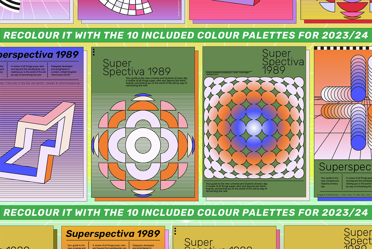 Superspectiva   Retro Geometric Clipart 16