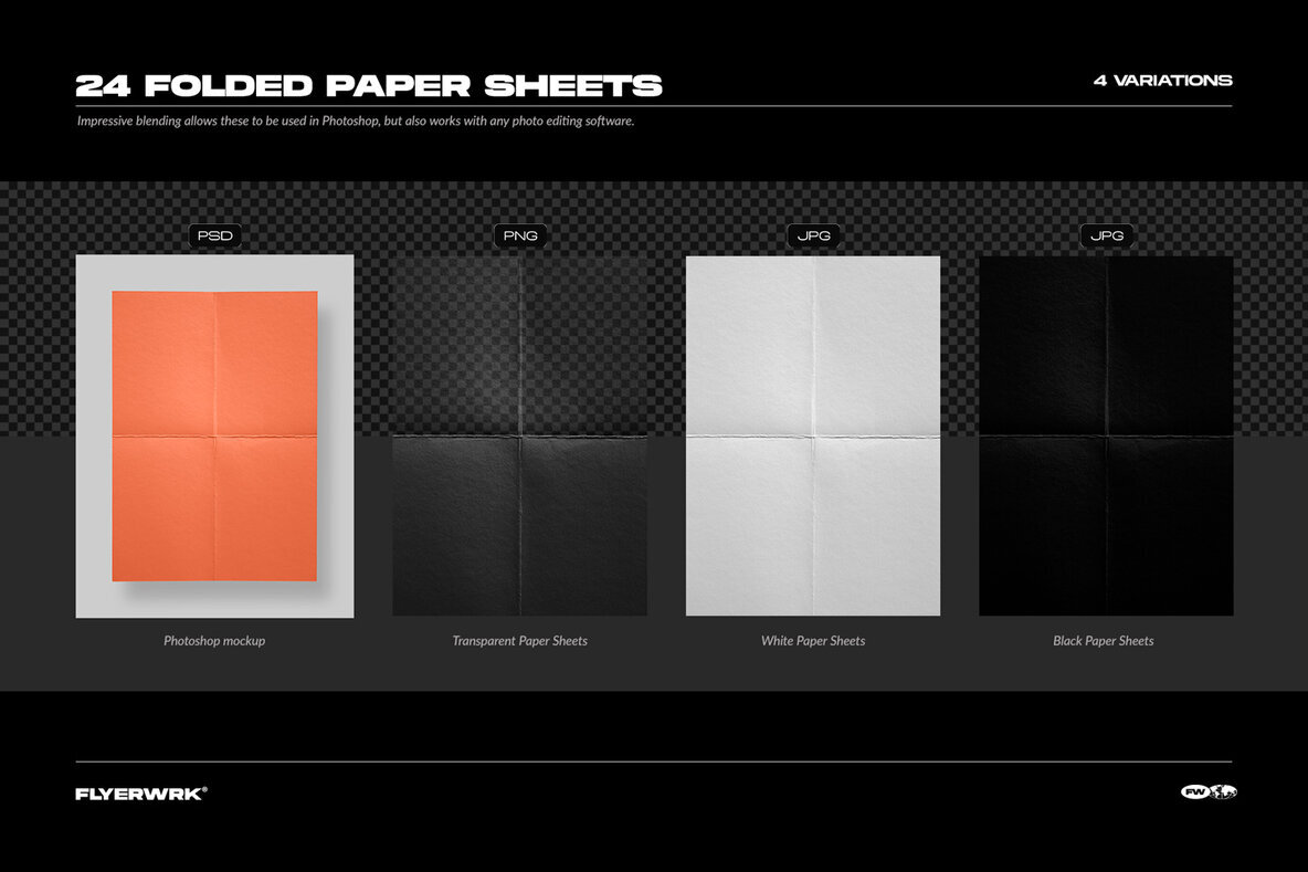 Folded Paper Sheets 2