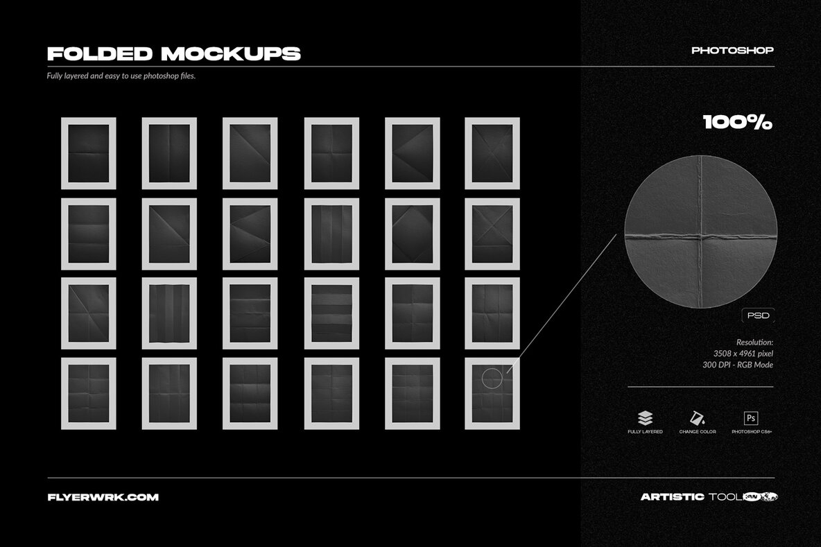 Folded Paper Sheets 4