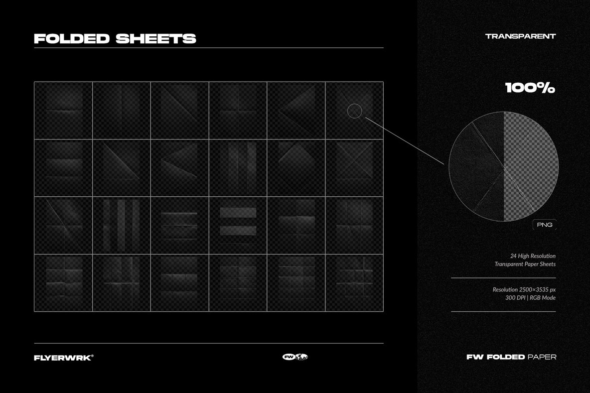 Folded Paper Sheets 8