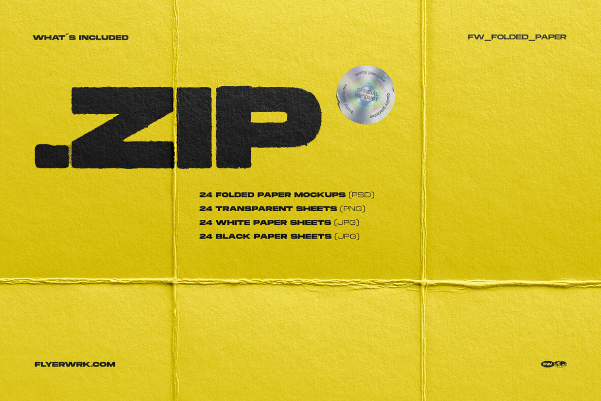 Folded Paper Sheets 12