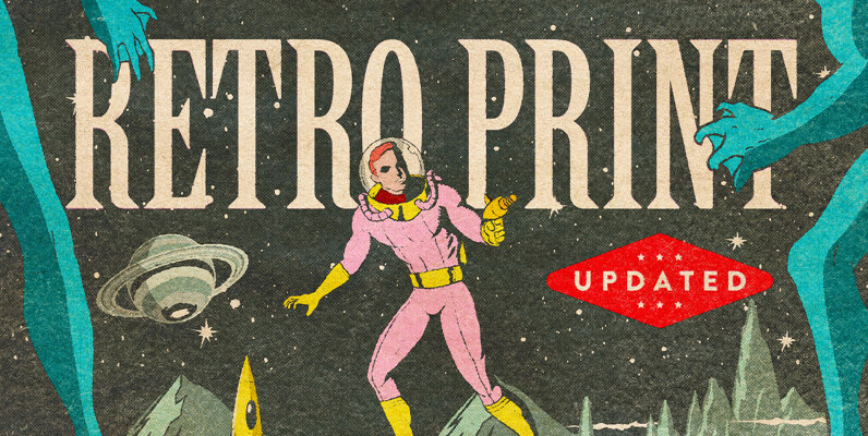 Retro Print Texture Effect