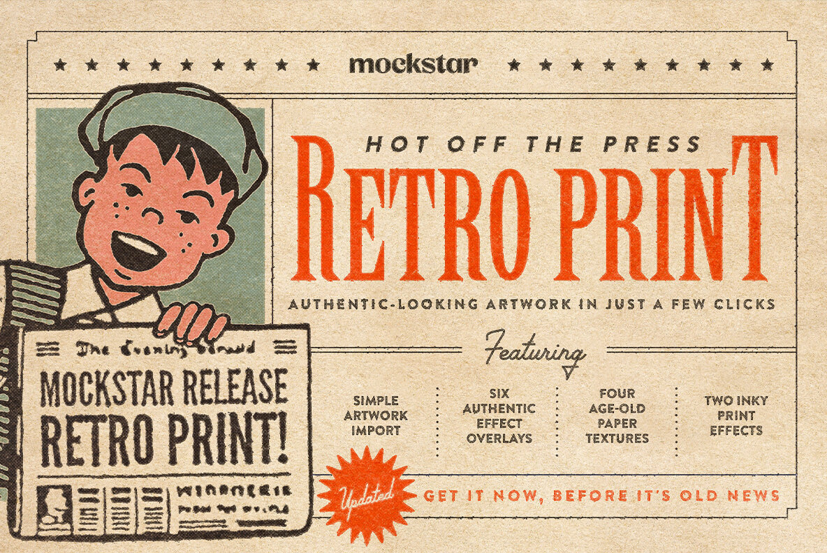 Retro Print Texture Effect 2