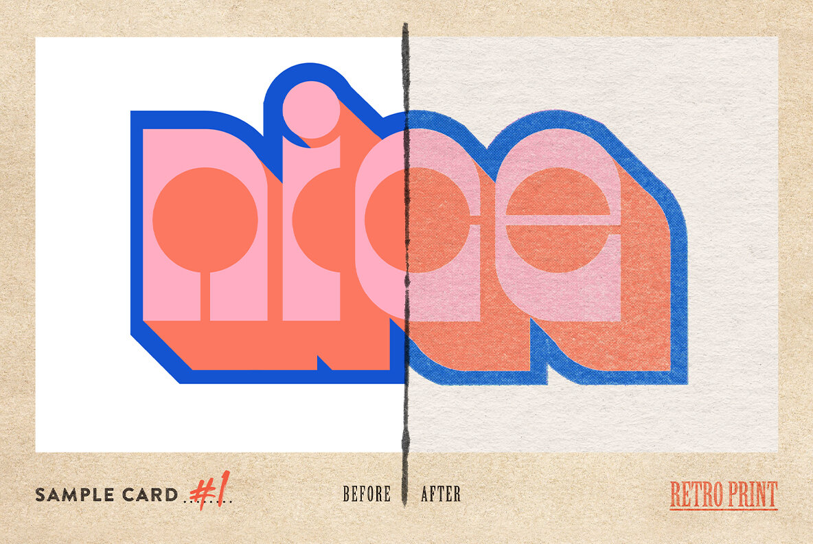 Retro Print Texture Effect 7