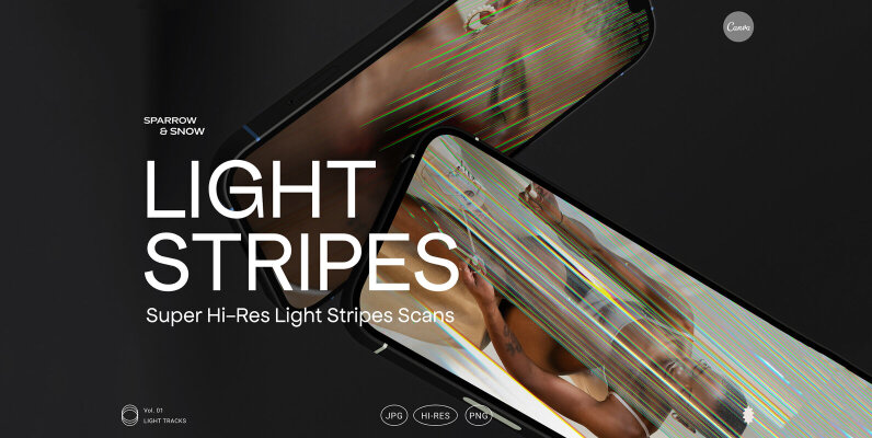 Light Stripes   Hi Res Light Scans