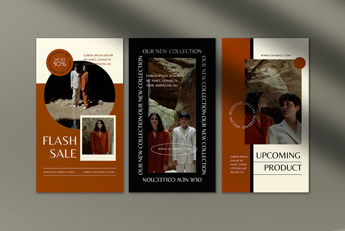 Brown Minimalist Fashion Sale Instagram Pack 5