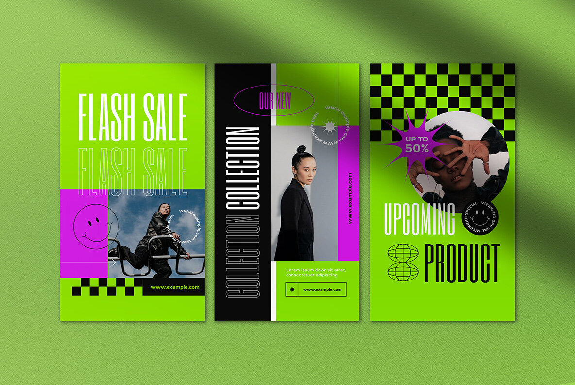 Green Hypebeast Fashion Sale Instagram Pack 5