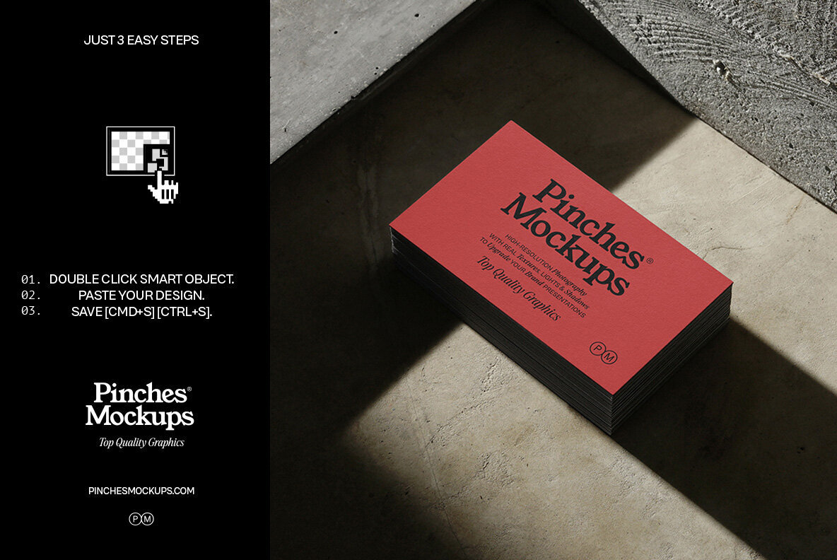 PM BC 01   Business Card Mockup 2