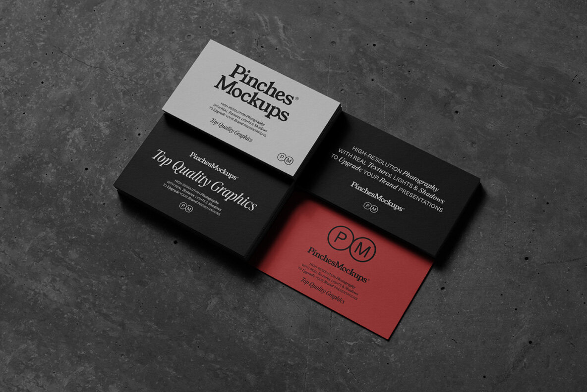PM BC 04   Business Cards Mockup 1