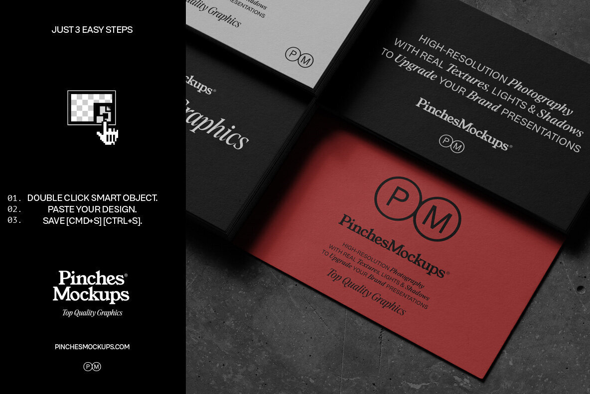 PM BC 04   Business Cards Mockup 2