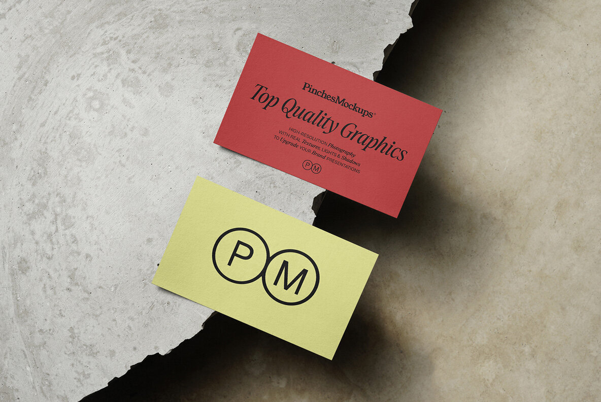 PM BC 07   Business Card Mockup 3