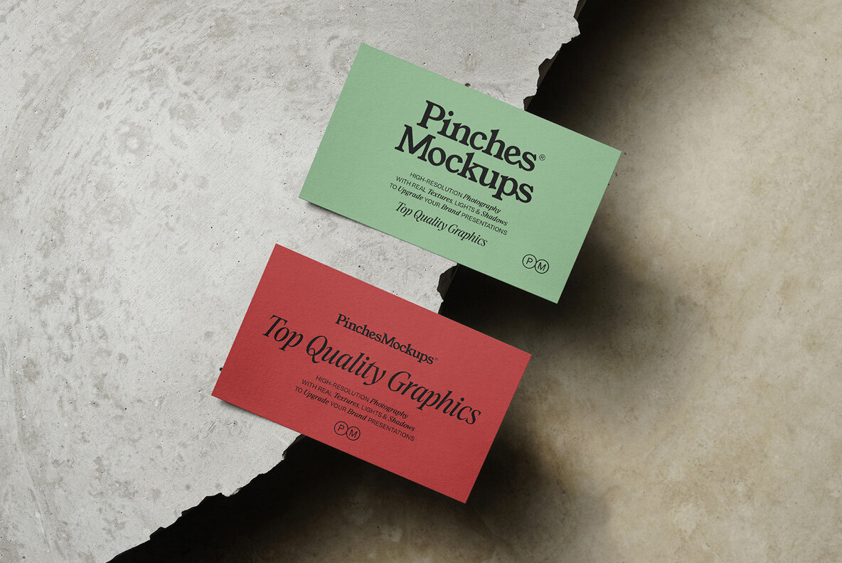 PM BC 07   Business Card Mockup 4