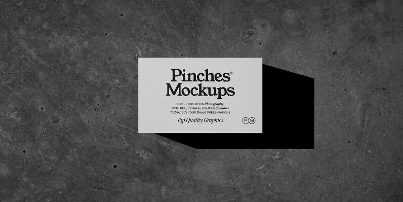 PM BC   Free Business Card Mockup