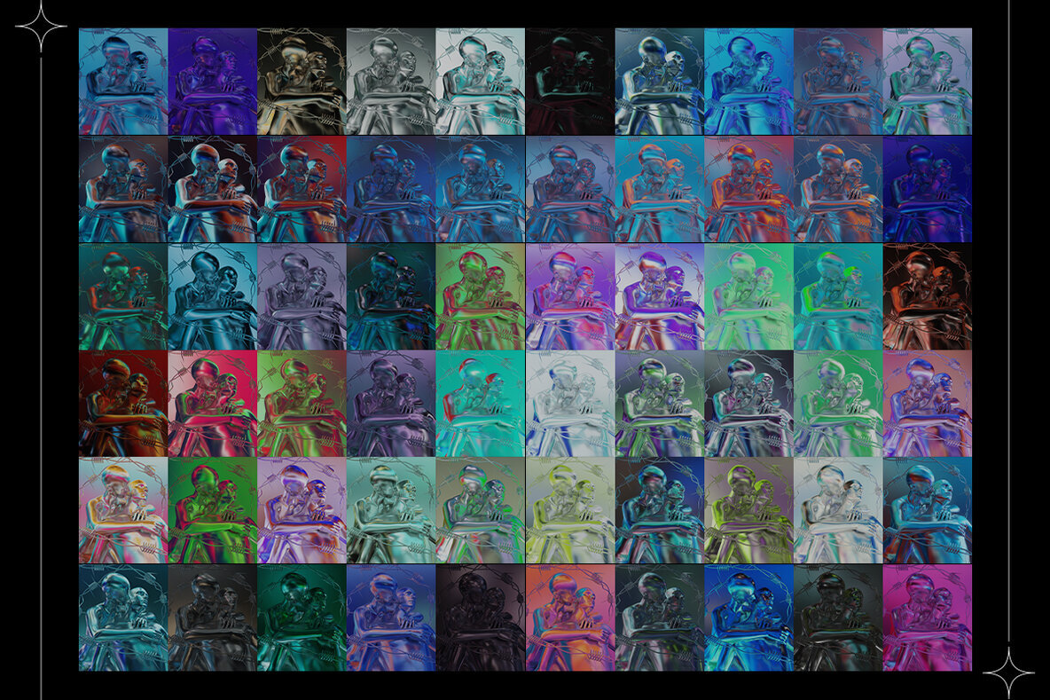 Chromatica Textures  AI Generated Stock Images  4