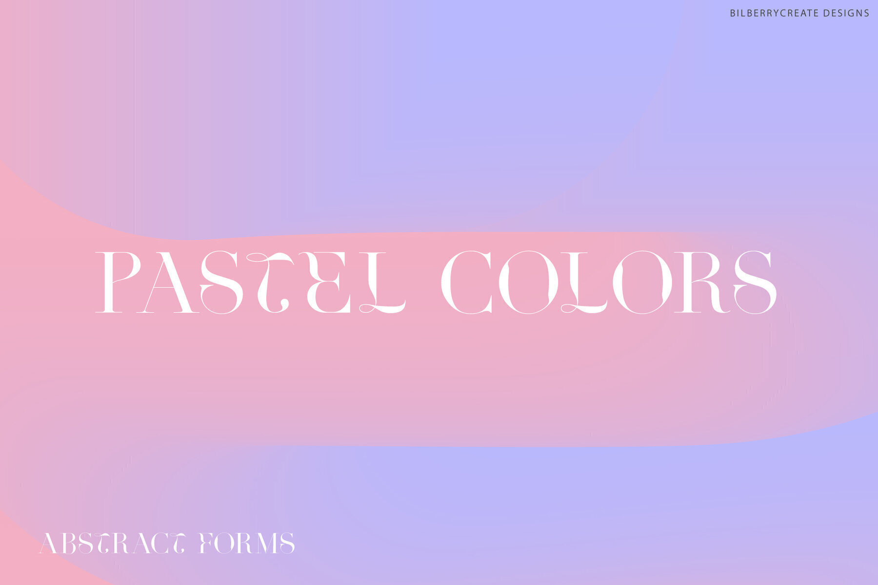 Pastel Abstract Forms 3D Gradient Shapes 2